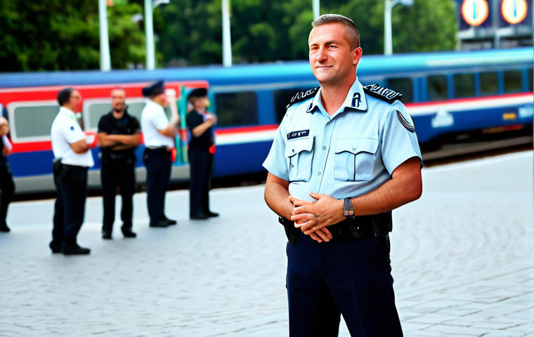 경비지도사 업무 스트레스 관리 - Here are three detailed image prompts for Stable Diffusion: